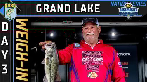 Weigh-in: Day 3 of B.A.S.S. Nation Central Regional at Grand Lake