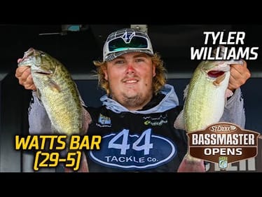 Bassmaster OPEN: Tyler Williams leads Day 2 at Watts Bar with 29 pounds, 5 ounces