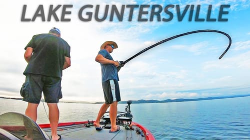 BASS FISHING LAKE GUNTERSVILLE - Summer to Fall Transition!