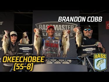 Brandon Cobb leads Day 2 at Lake Okeechobee with 55 pounds, 8 ounces