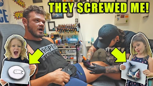 My KIDS Drew Fish Tattoo's &  i GOT THEM!