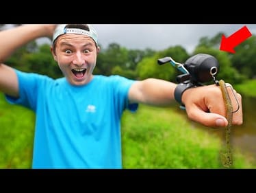 Wrist Fishing Rod Catches Big Fish?