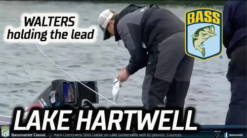Patrick Walters staying steady in the unofficial lead at Lake Hartwell