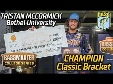 Tristan McCormick wins Bassmaster College Series Classic Bracket (Final Weigh-in)