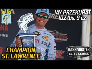 Jay Przekurat wins 2022 Bassmaster Elite at St. Lawrence River with 102 pounds, 9 ounces