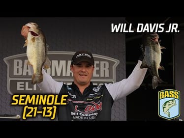 Will Davis Jr. leads Day 1 of Bassmaster Elite at Lake Seminole with 21 pounds, 13 ounces