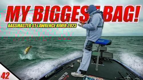 MY BIGGEST BAG - Braving the STORM! - Bassmaster Elite St Lawrence River (Day 1 & 2) - UFB S3 E42