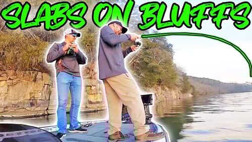 Catching MEGA SIZE CRAPPIE SLABS On BLUFF RIVER WALLS! (AliExpress Sale)