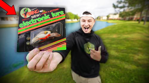 1970’s WORLD’s First ELECTRONIC Fishing Lure Challenge (Big Fish!)