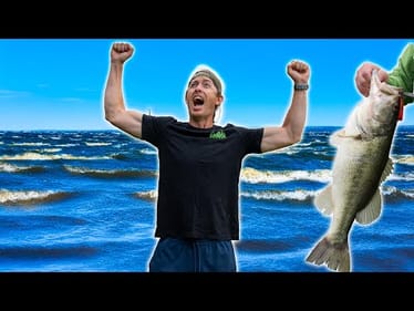 We Found the Secret to Catching Bass on this Windy Lake!