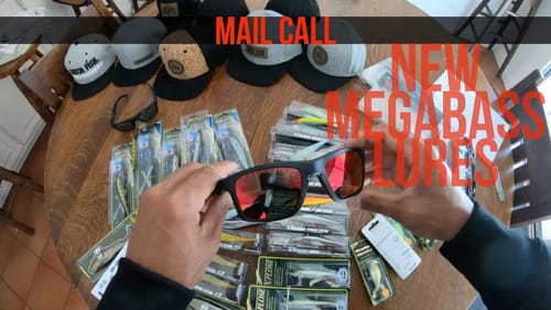 May 2018 New Megabass Jerkbait Colors & Big Bass Dreams Hats Mail Call Part 2