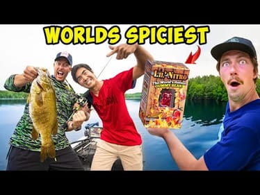 WORLD'S HOTTEST Gummy Bear FISHING CHALLENGE! (9 MILLION SCOVILLE)
