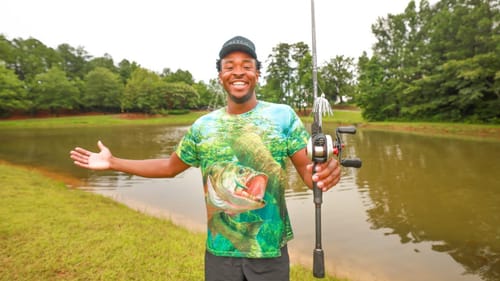 Fishing For BIG Bass in A Lake LOADED w/ Fish (Amazing Fishing Day)