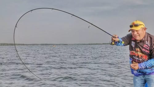 Dock Shooting Crappie Jigs in Open Water