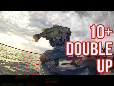 Once IN a Lifetime Two FISH 1 Fishing LURE 10lbs Bass!!!