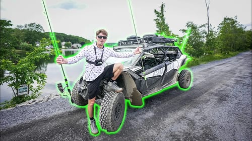 INSANE Off-road Fishing Mission in BACKWOODS Maine (Bassin'' With The Can-am X3)