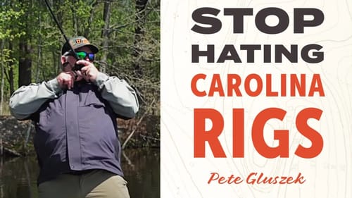 Spring & Fall Shallow Carolina Rig: Pete's Secret Finesse Bass Fishing Technique