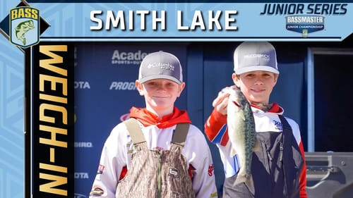 Weigh-in: 2022 Bassmaster Junior Series at Smith Lake