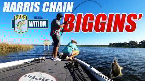 BIGGINS on The HARRIS CHAIN of Lakes! - FL Bass Nation High School - Practice