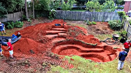 Building a Backyard Bass Pond!! (Day 1)