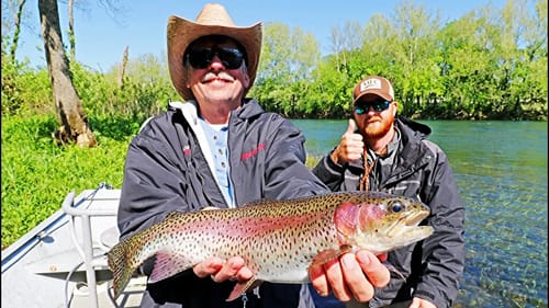 Catching BIG OL' Trout on Lake Taneycomo! Fly Fishing!