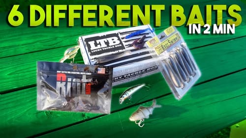 How To Fish 6 Different Baits in 2 MINUTES!