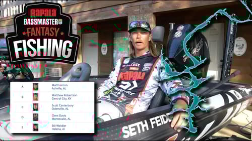Seth Feider picks his Neely Henry Bassmaster Fantasy Fishing team!