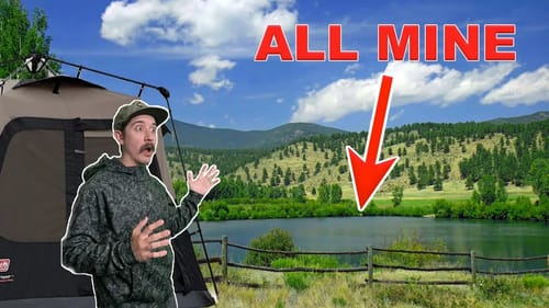 YOU Can BUY A LAKE For 24HRS!? (Solo Camping At Private Water Fishing)