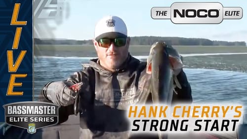 Hank Cherry's first bass at Guntersville on Day 1
