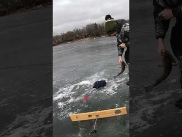 Typical Ice Fishing Day For Us
