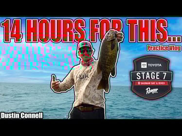 I Didn't Drive 14 Hours to Do THIS - MLF Stage 7 Saginaw Bay - Practice Vlog