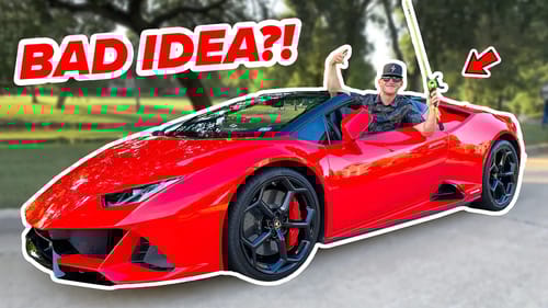 Lamborghini FISH OFF - Pond Fishing (BAD IDEA?!)