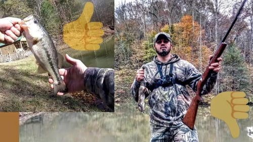 Squirrel Hunting and BASS fishing at the Land  Ep 3