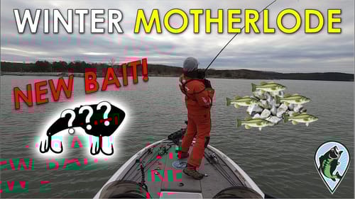 Winter Bass in 30ft Rock Piles with Blade Bait! | Offshore Winter Bass Fishing Table Rock Lake