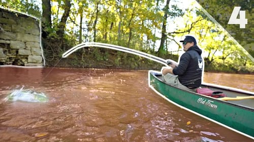 Flooded BACKWOODS Creek is LOADED w/ Fish!! (Canoe Fishing)
