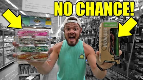 Fishing Most RIDICULOUS Walmart Lures Challenge! ($20 Budget!)