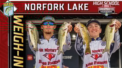 Weigh-in: 2022 Abu Garcia Bassmaster High School at Norfork Lake