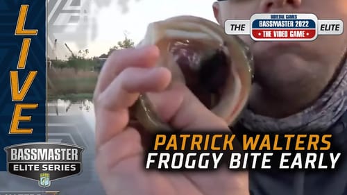 Patrick Walters kicks off the Sabine River with a frog fish!