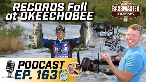 Records fall at Okeechobee and Martin hits a milestone (Ep. 163 Bassmaster Podcast)
