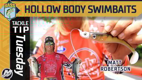 Matt Robertson's key tips for hollow body swimbait fishing