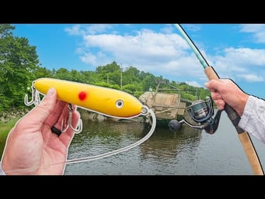Throwing MEGA Topwater Lures For MEGA River Fish!