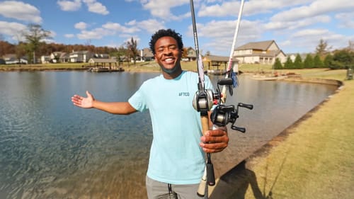 Figuring Out Bass On A NEW Lake  (I Caught A BIG One)
