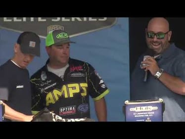 2018 Huk Bassmaster Elite at St. Lawrence River presented by Black Velvet Day 1 weigh-in