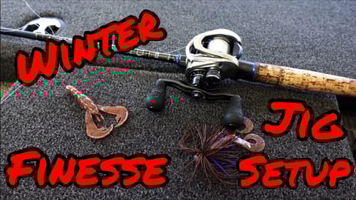 Breaking Down My Winter Finesse Jig Fishing Setup | Rod Reel Gear