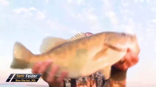 Seth Feider lands a big smallmouth on Final Day at St. Clair