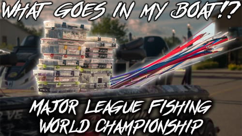 What I put in my BOAT for a World Championship Fishing Tournament.
