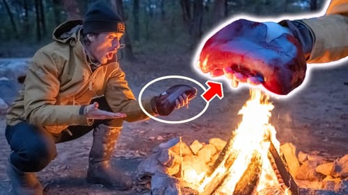 Eating Raw Deer Liver at Camp | SURPRISING TASTE!