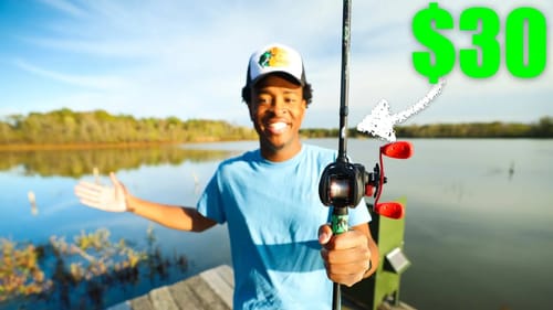 $30 Walmart Bass Fishing Rod Challenge (The BEST Rod in The Store!)