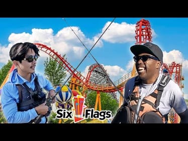 Fishing next to an Amusement Park