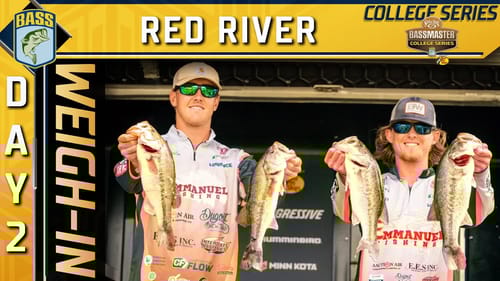 Weigh-in: Day 2 of 2023 Strike King Bassmaster College Series at Red River